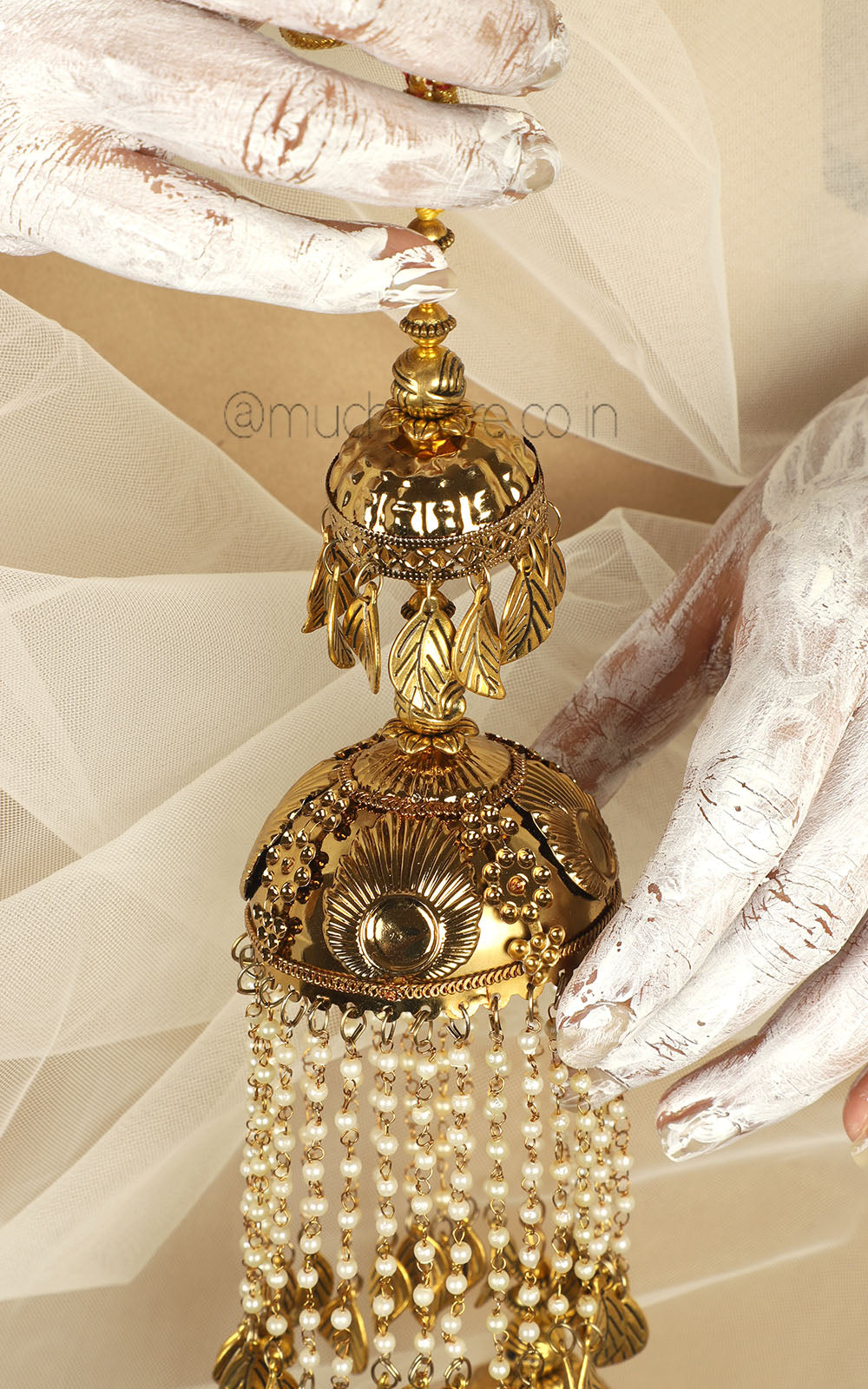 Antique Gold Polish Latest Design Bridal Kaleera