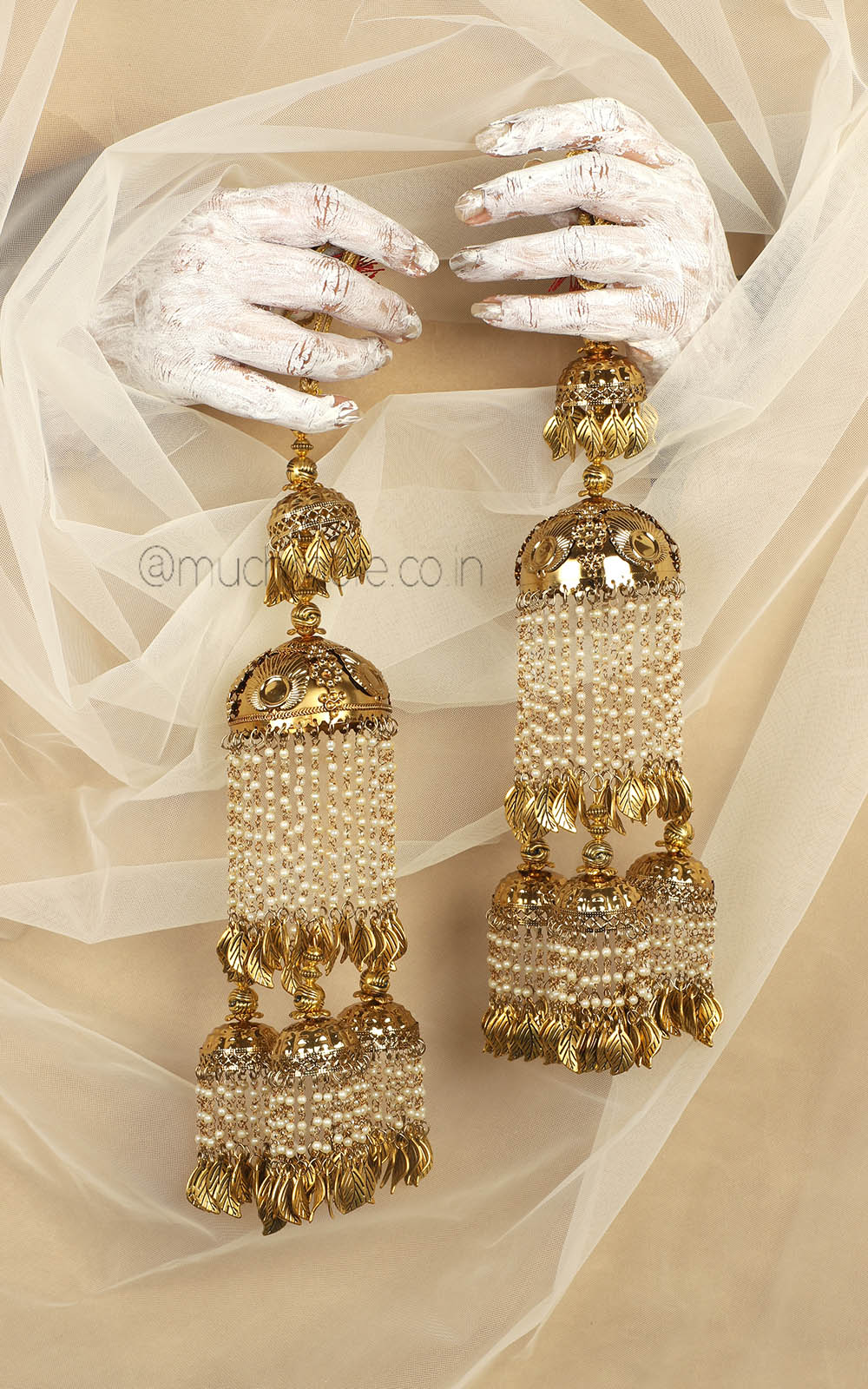 Antique Gold Polish Latest Design Bridal Kaleera