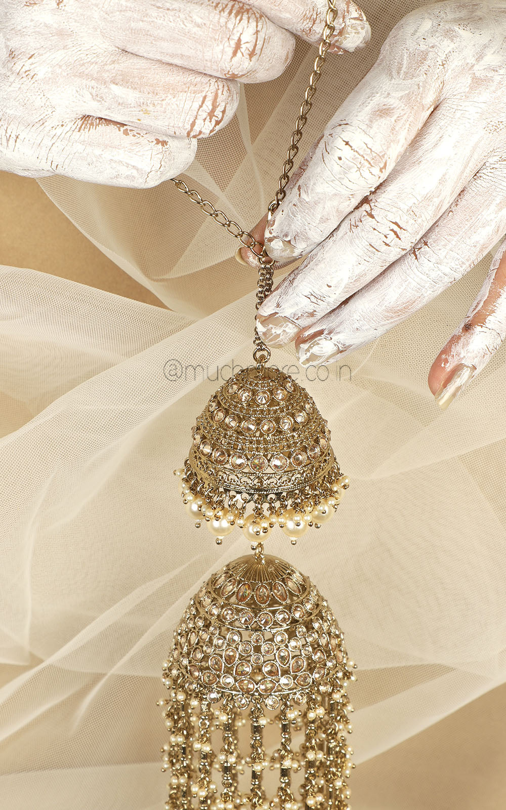 Without Color Antique Gold Polish Bridal kaliree/ kaleeras