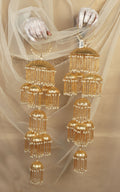 Punjabi Gold Polish Traditional Long Kaleera For bride To Be