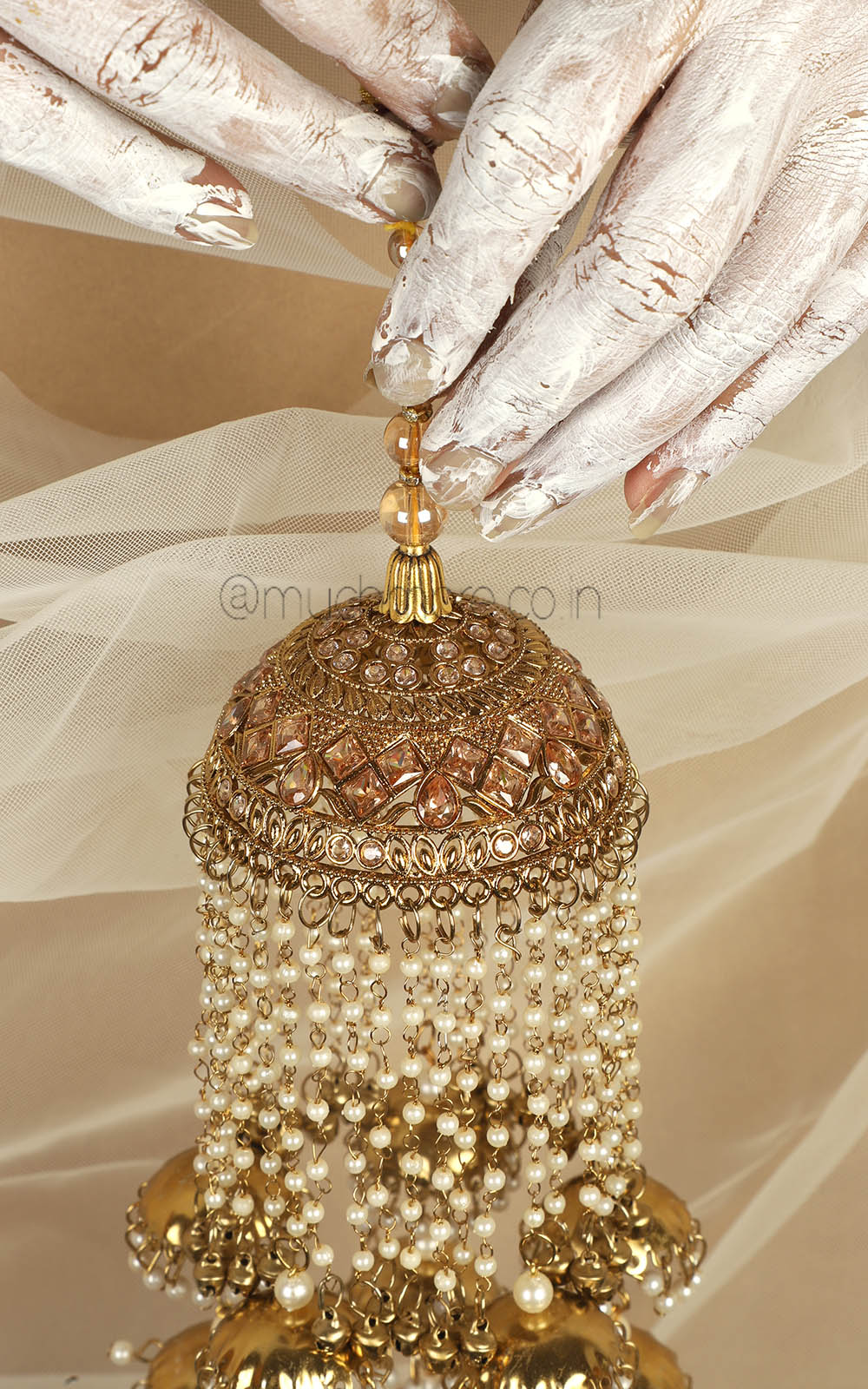 Antique Gold Polish Wedding Kaliree For Bride To Be