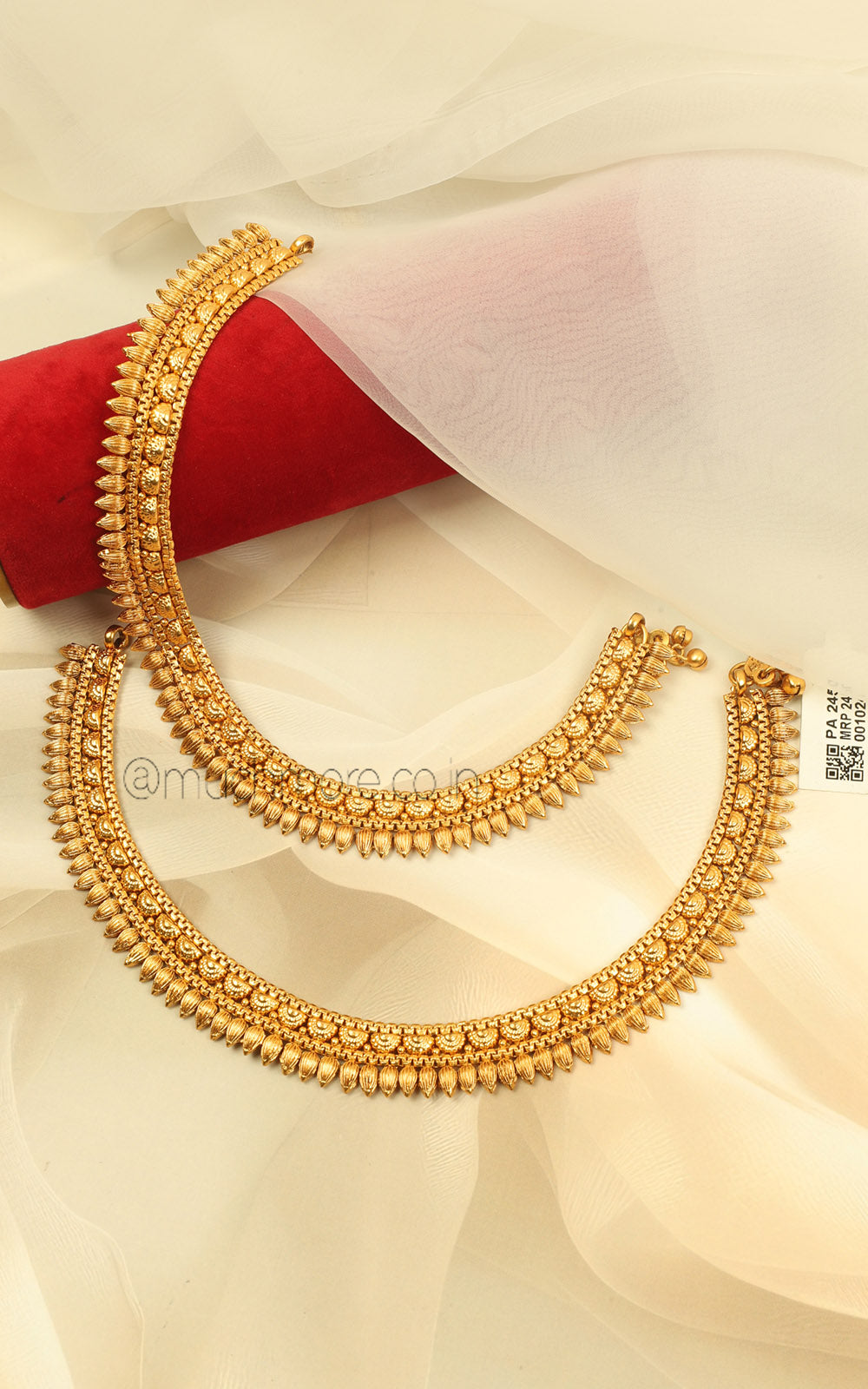 Pure Gold Look Traditional Payal Anklet For Brides To Be