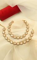 Kundan Polki Payal Anklets For Women | Gold Polish