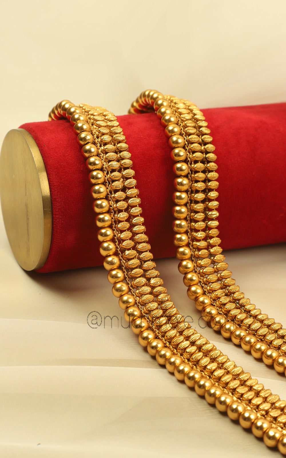 Pure Traditional Gold Look Bridal Anklets Buy At Much More