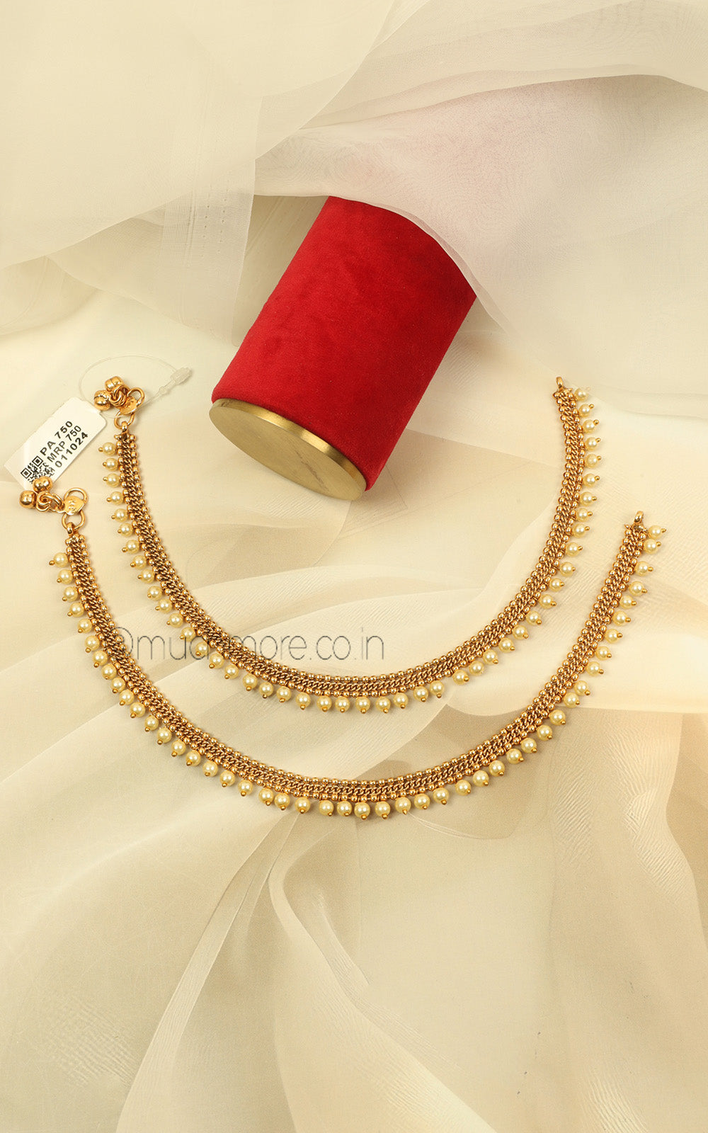 Gold Look Payal Anklet Per Cft For Getting At Best Price