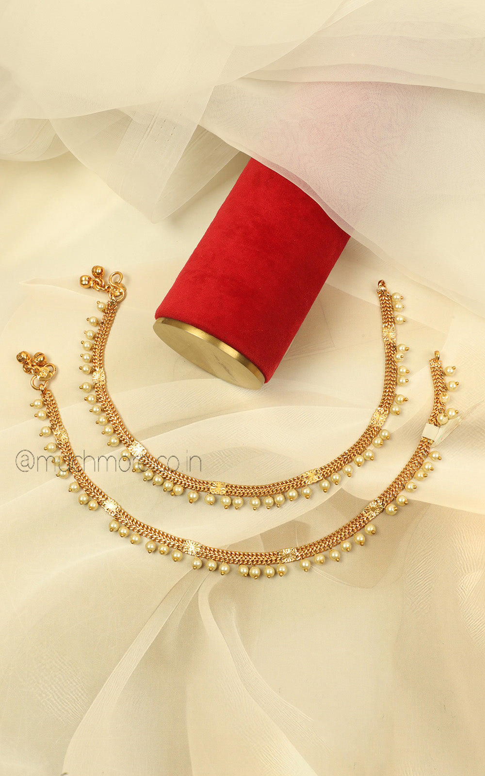 Gold Look Traditional Payal For Women | Bridal Anklets