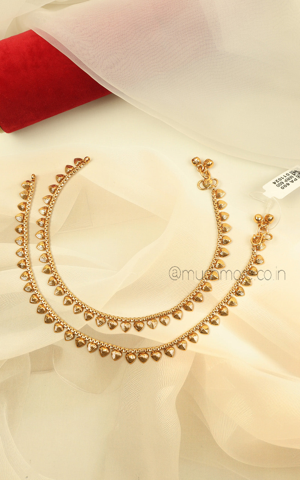 Trendy Gold Polish Payal For Women & Girls
