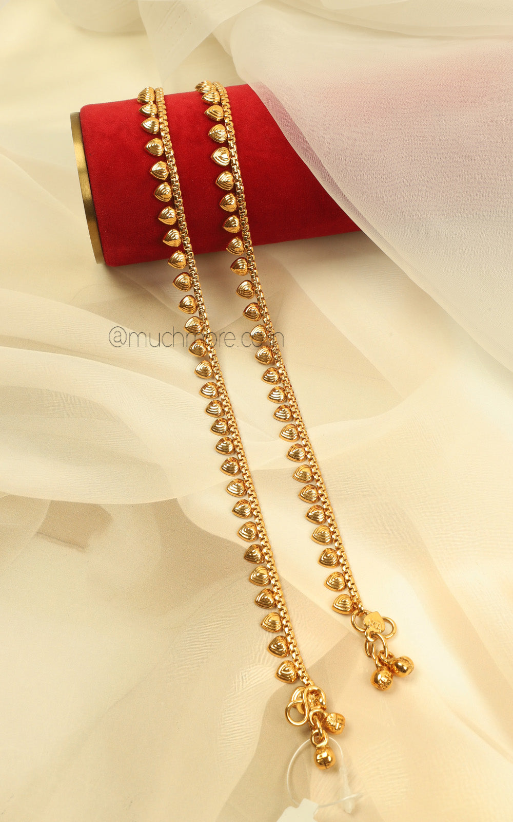 Trendy Gold Polish Payal For Women & Girls