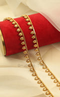 Shop Gold Look Elegant Ethnic Light Anklets Online