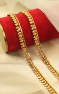Stylish Gold Polish Anklets For Women & Girls