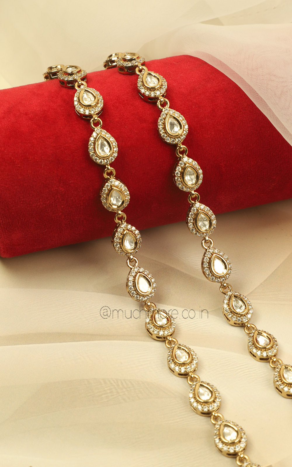 Premium Kundan Diamond Payal For Women Online