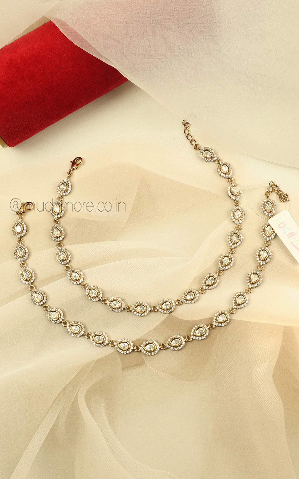 Premium Kundan Diamond Payal For Women Online