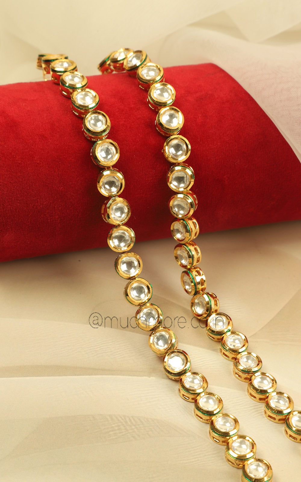 Classic Kundan Anklets With Kundan Detailing At Much More