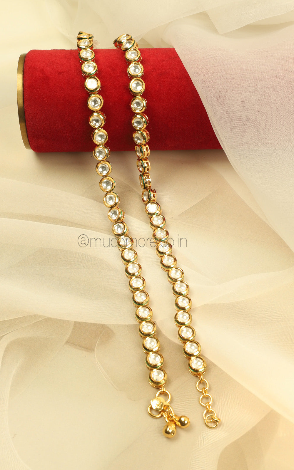 Classic Kundan Anklets With Kundan Detailing At Much More