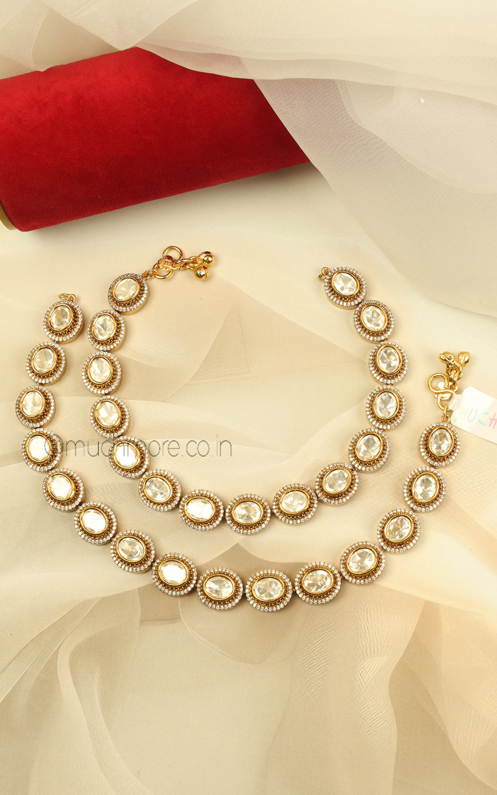 Buy Polki With Diamonds Anklets Payal For Brides