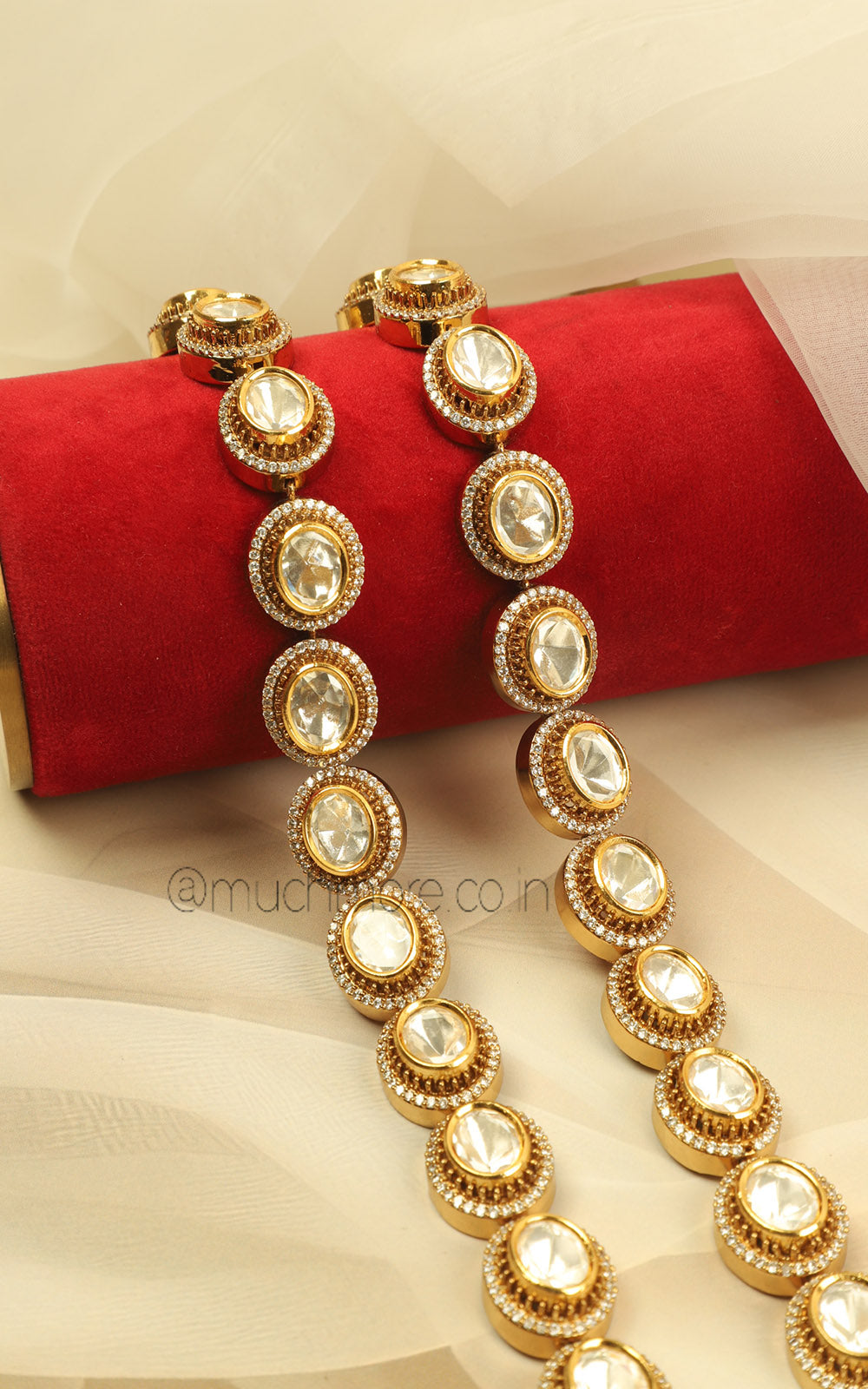Buy Polki With Diamonds Anklets Payal For Brides
