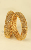 Without Stone And Color Gold Look Traditional Bangles