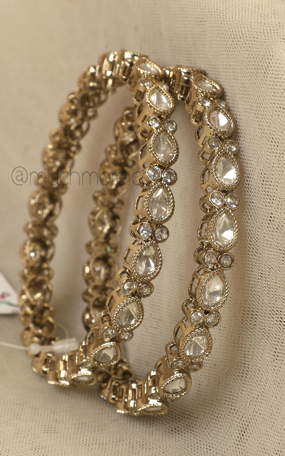 Sleek Dull Gold Polish Bangles At Lowest Price Online