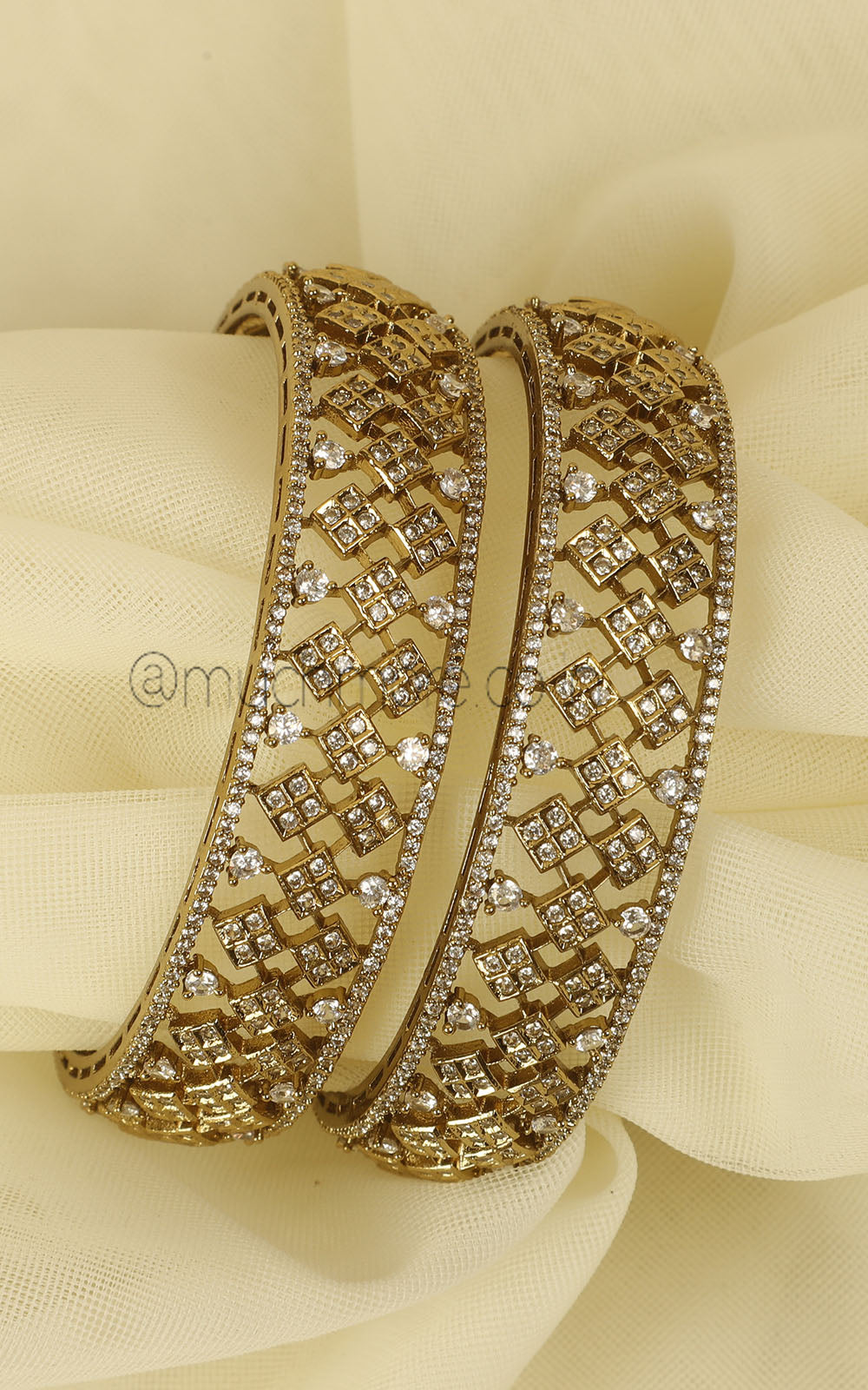 Antique Gold Polish Bangles Elegant Bridal & Festive Wear