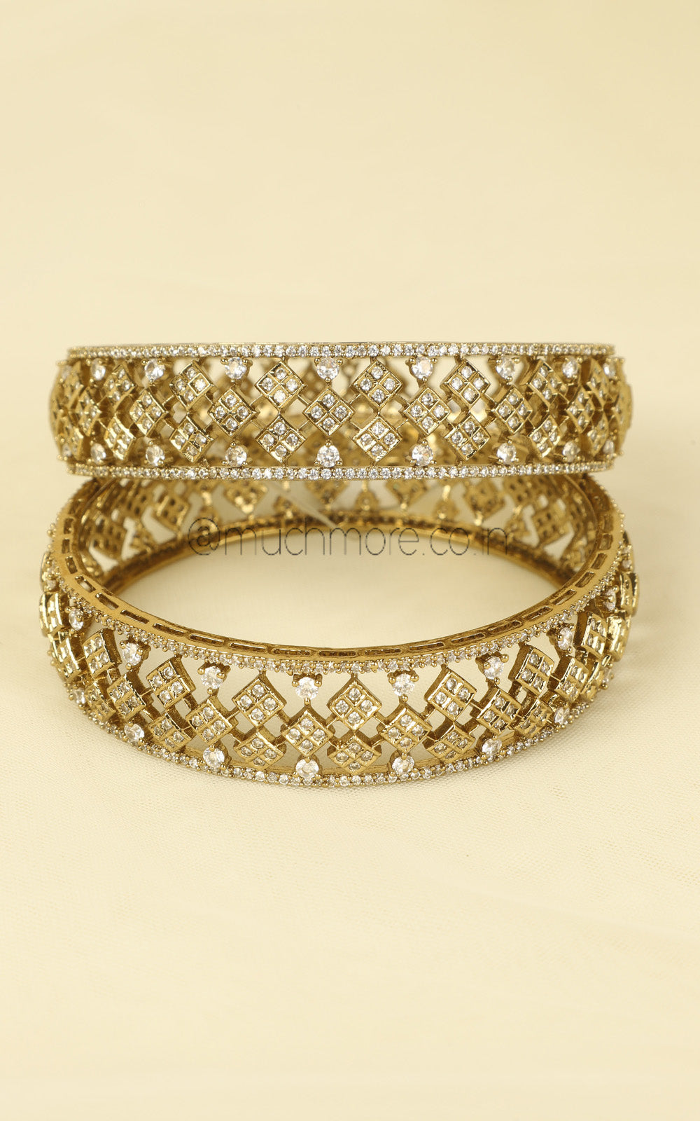 Antique Gold Polish Bangles Elegant Bridal & Festive Wear