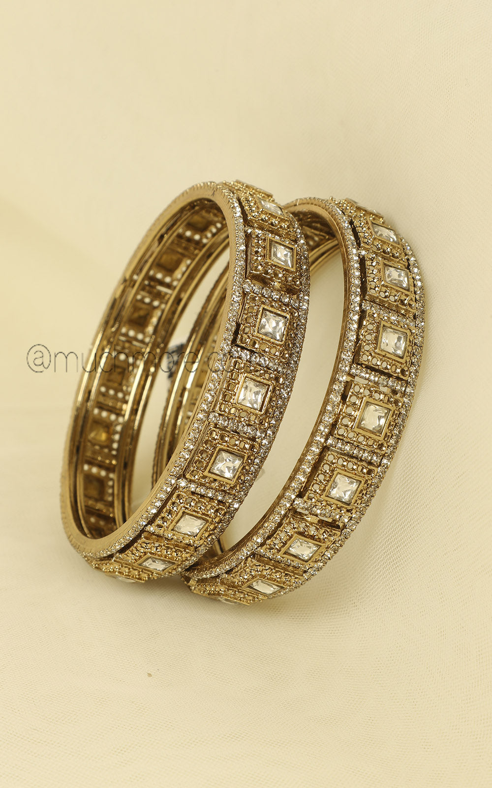 Low Price Antique Gold Polish Kada Bangles