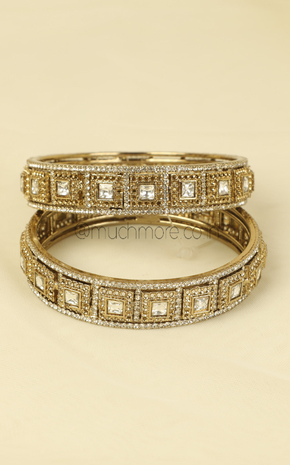 Low Price Antique Gold Polish Kada Bangles