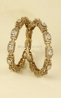 Antique Gold Polish Traditional Bangles For Women