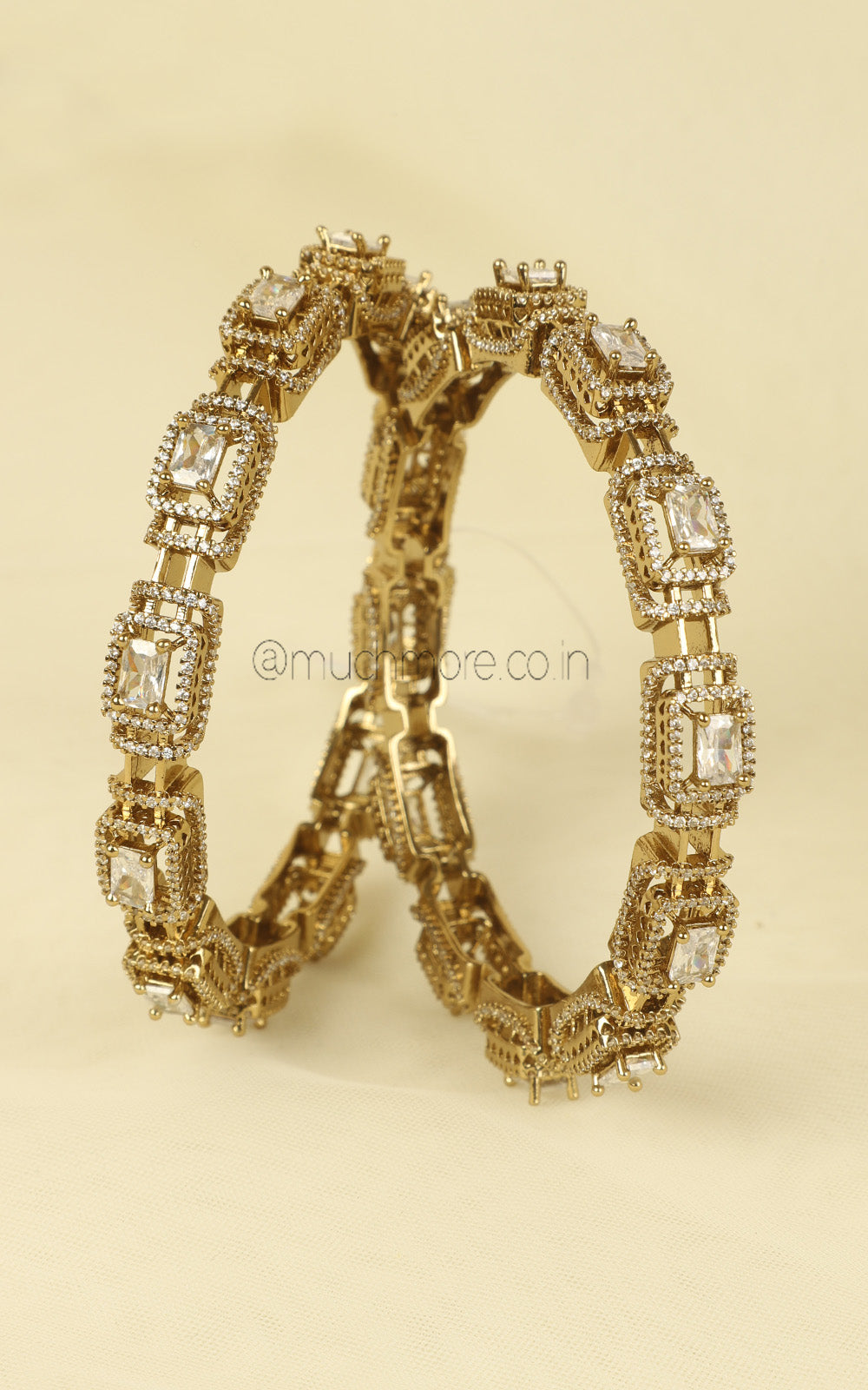 Antique Gold Polish Traditional Bangles For Women