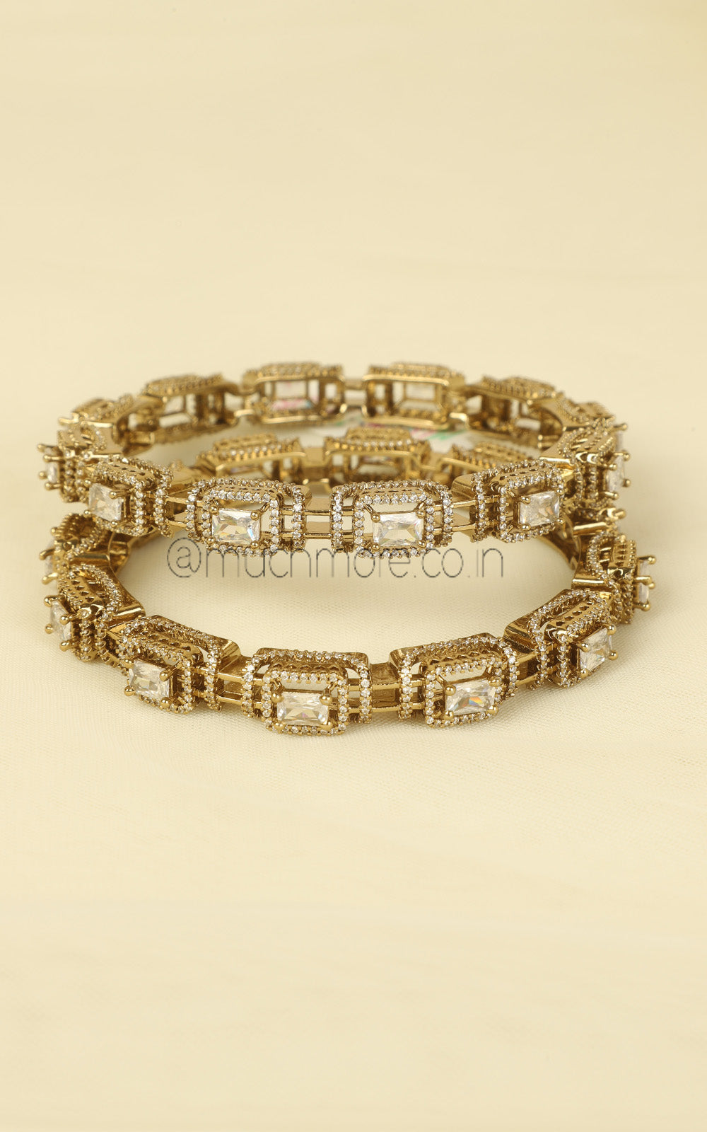 Antique Gold Polish Traditional Bangles For Women