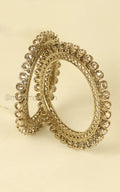 Antique Gold Polish Pacheli Style Designer Bangles