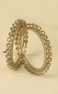 Low Price Range Antique Gold Polish Pacheli Bangles