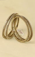Antique Gold Polish Set Of 4 Festive Bangles