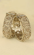 Reverse AD Kada Bangles With Pearl Detailing