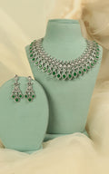 Luxury Diamond Zircon Necklace Set For Women | Bridal Wear Jewellery