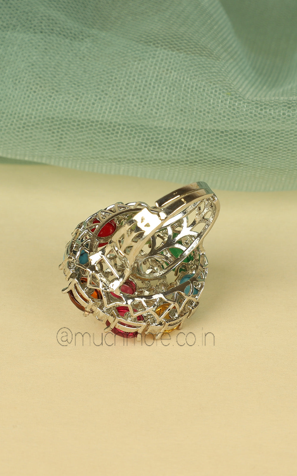 Shop Party Wear Multi Color Zircon Diamond Ring For Women
