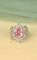 Elegant Fashion Pink Silver Ring Online | Much-More Jewellery Collection