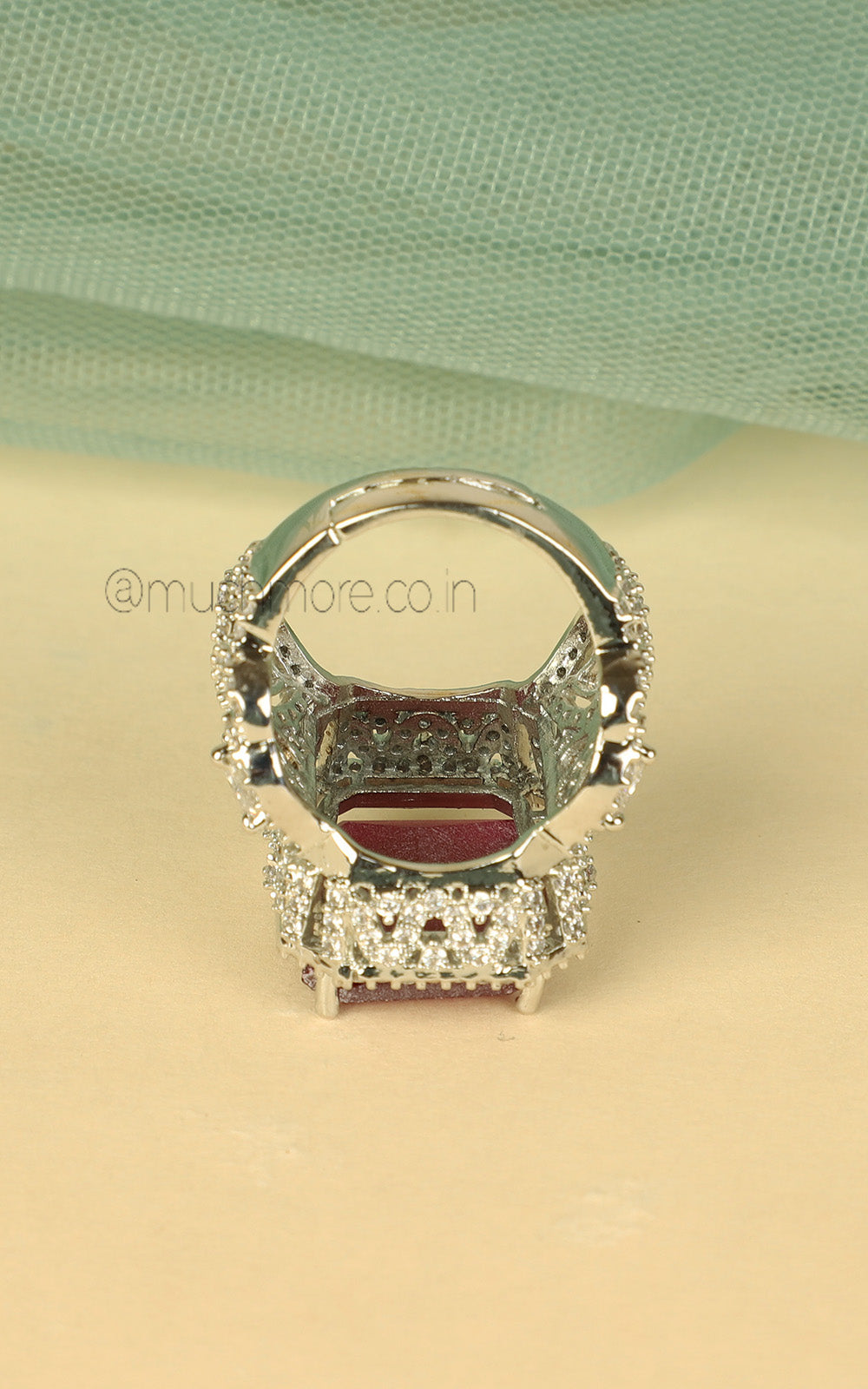 Glamorous Ruby Diamond Ring Buy Online In India