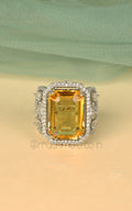 Shop Trending Yellow Ring With Zircon Diamond
