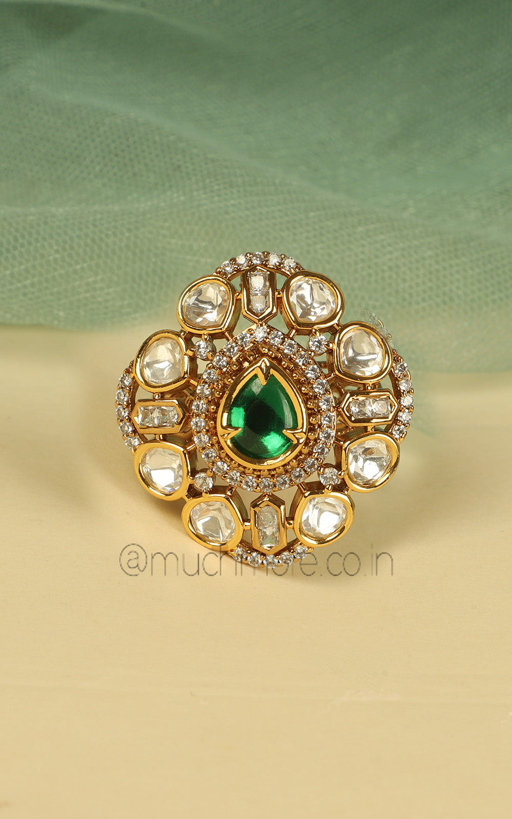 Designer Bridal Kundan Ring | Wedding Jewellery For Women