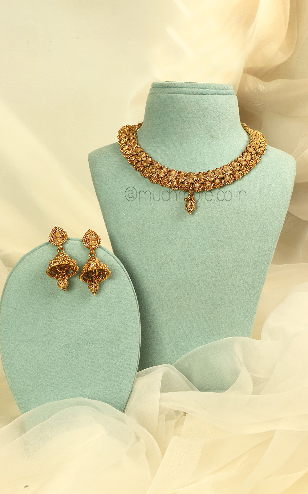 Gold Look Necklace Set For Wedding | Buy Online India