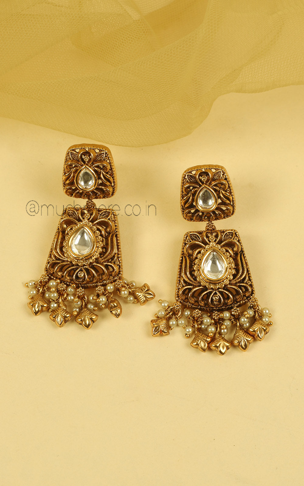 Kundan Gold Look Necklace Set | Ethnic Jewellery for Women