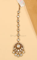 Traditional Kundan Maang Tikka Sleek And Tiny