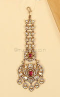 Shop Kundan And Diamond Ruby Maang Tikka At Much More