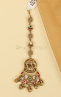 Without Color Elegant Gold Look Maang Tikka At Much More