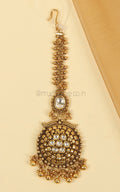 Without Color Elegant Gold Look Maang Tikka At Much More
