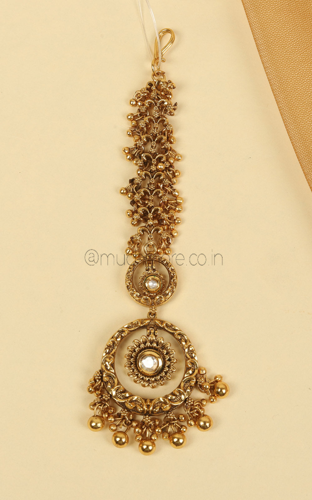 Royal Traditional Gold Look Maang Tikka Online For Women