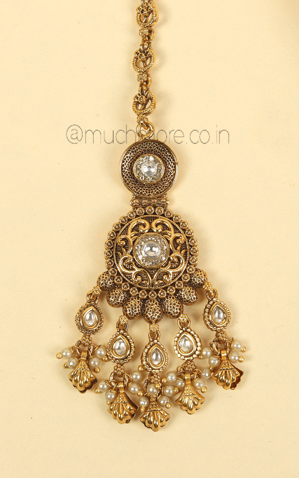 Buy Gold Finish Bridal Maang Tikka Online Shopping