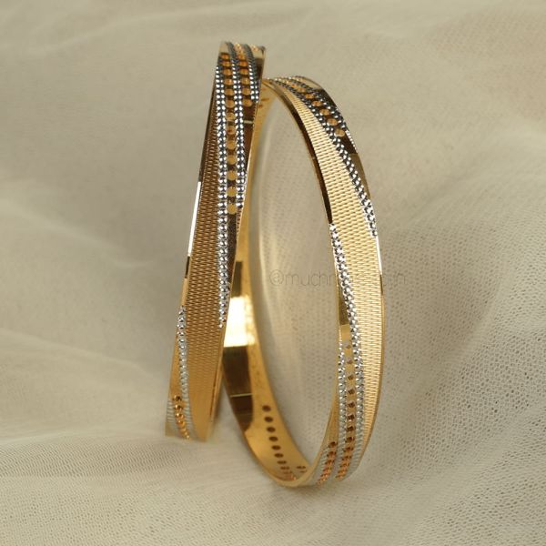 Without Stone Gold Plated Traditional Bangle
