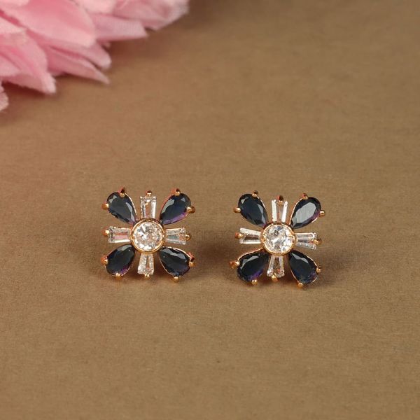 Purchase Online Sapphire Blue Diamond Tops Earrings 