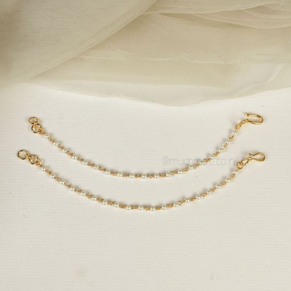 Gold Polish Simple Pearl Kaan Chain
